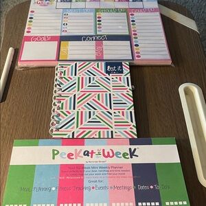 Denise Albright Colorful Weekly Planner Set